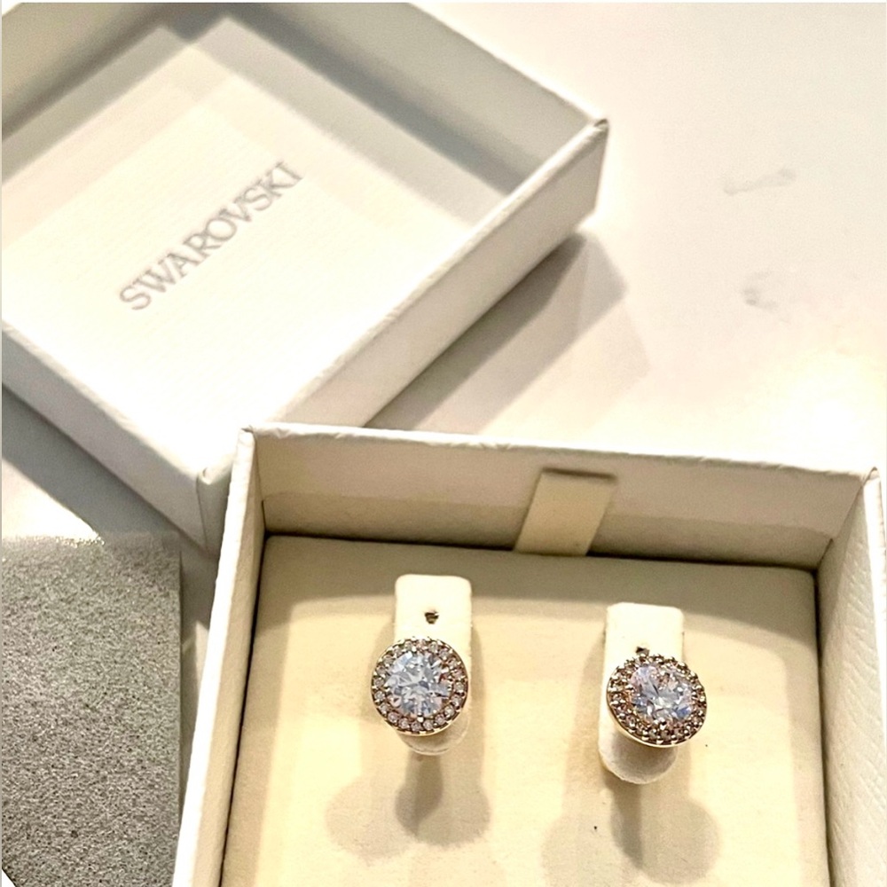 New Swarovski pierced earrings